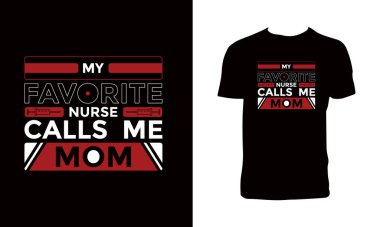 Nurse Typography Vector Tee Design. 