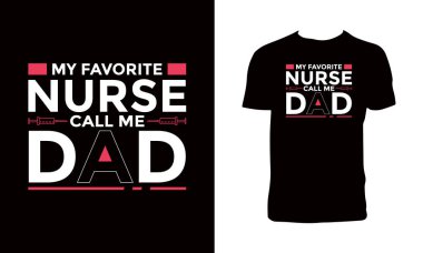 Nurse Typography Apparel Design. 