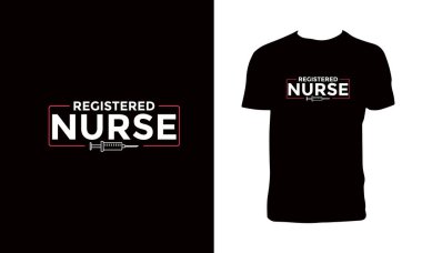 Nurse Typography Apparel Design. 