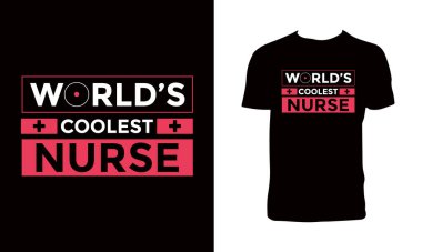 Hemşire Vektörü Grafik Tişört Tasarımı. 