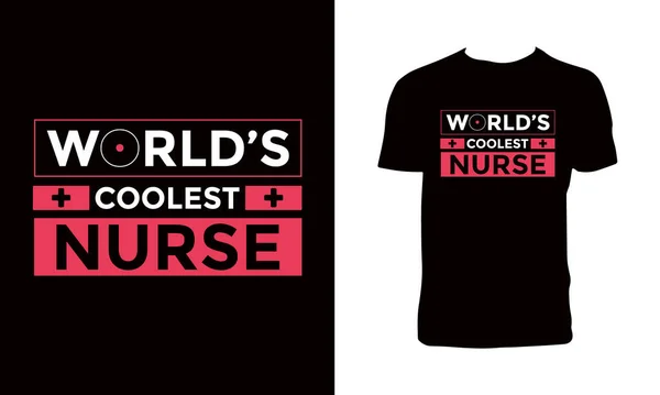 Hemşire Vektörü Grafik Tişört Tasarımı. 