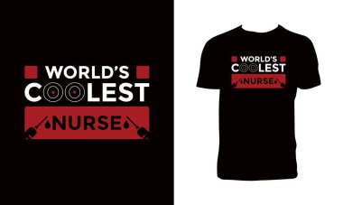 Hemşire Tipografi ve Harf Tişört Tasarımı