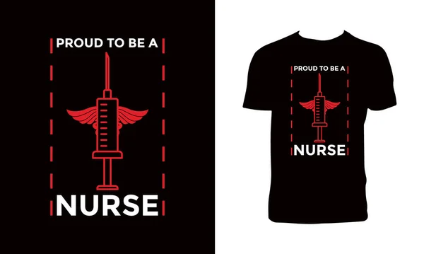 Trendy Nurse Shirt Design — Image vectorielle