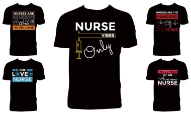 Creative Nurse Vector T Shirt Design Bundle 