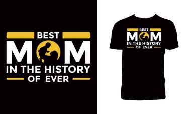 Anne Tipografi Tişört Tasarımı. 