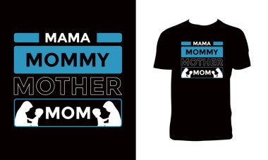 Yaratıcı Anne Tişört Tasarımı. 