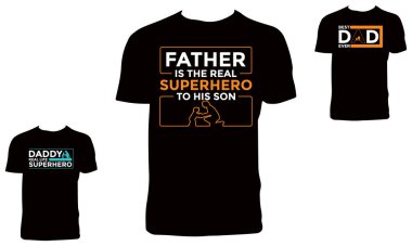 Babalar Günü Tişört Tasarımı Paketi 