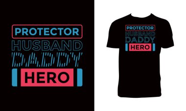 Baba Tipografi Tişört Tasarımı. 