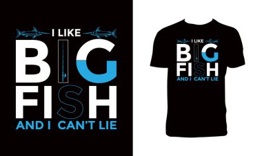 Balıkçılık vektörü t-shirt tasarımı.