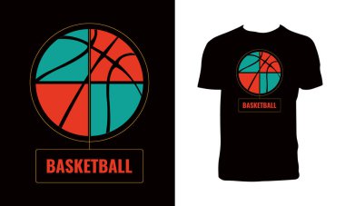 Basketball Vector T Shirt Design.