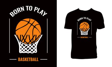 Basketball Vector T Shirt Design.