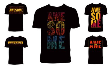 Muhteşem Typography T-Shirt Tasarım Paketi