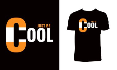 Sadece havalı ol tipografi tişört tasarımı