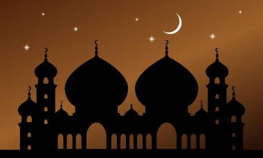 Mutlu Ramazan Kareem Vektör Sanat Tasarımı. 