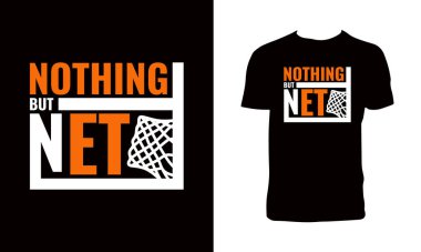 Basketbol Typography T-Shirt Tasarımı. 