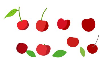 Kiraz Vektörü Tasarım ve Çizim Paketi.