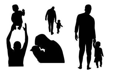 Peder Vektör ve Siluet Koleksiyonu. 