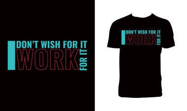 Bunun için Dilek Dileme T-shirt Tasarımı. 