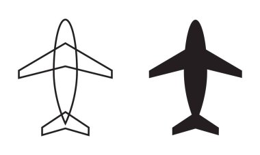 Uçak Simgesi, Satır Sanatı ve Vektör Koleksiyonu