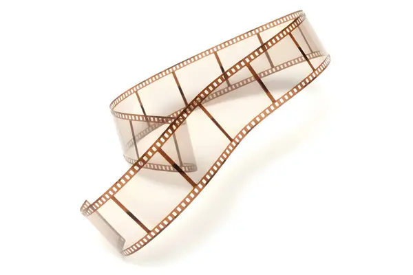 Film ya da fotoğraf filmi - beyaz arkaplanda illüstrasyon