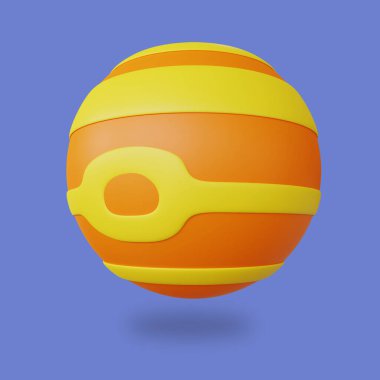 Stylized 3D Jupiter Surface Illustration. Highly Rendered Cartoon 3D Planet Jupiter, Suitable for Landing Page or Mobile App UI Design