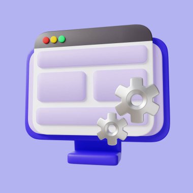 Professional Web Developer 3d Illustration