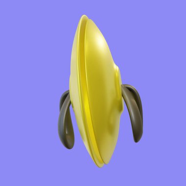 Stylized Cymbal Plate 3d Icon