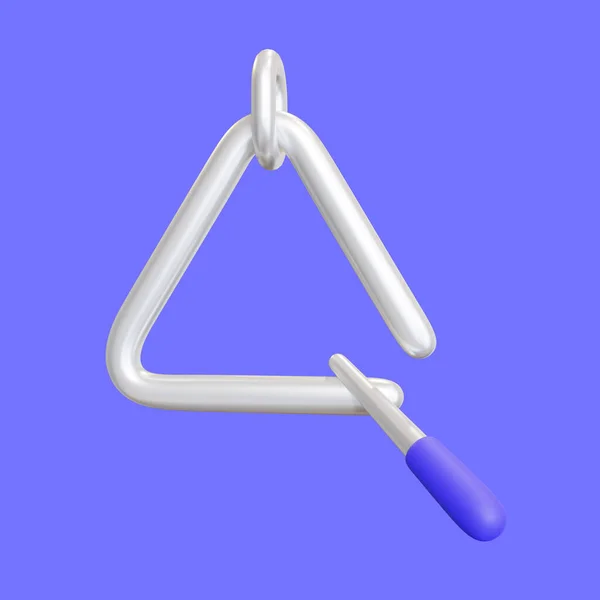 Stylized Triangle Instrument 3d Icon