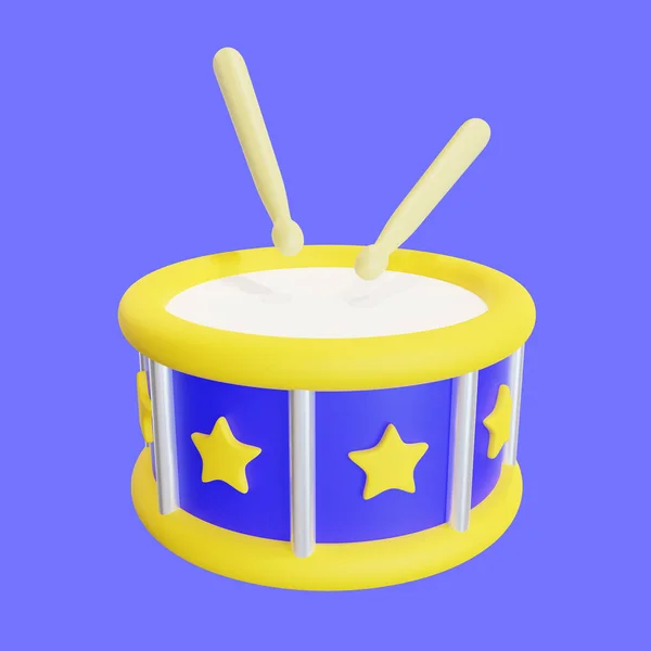 Στυλιζαρισμένο Εικονίδιο Snare Drum — Φωτογραφία Αρχείου