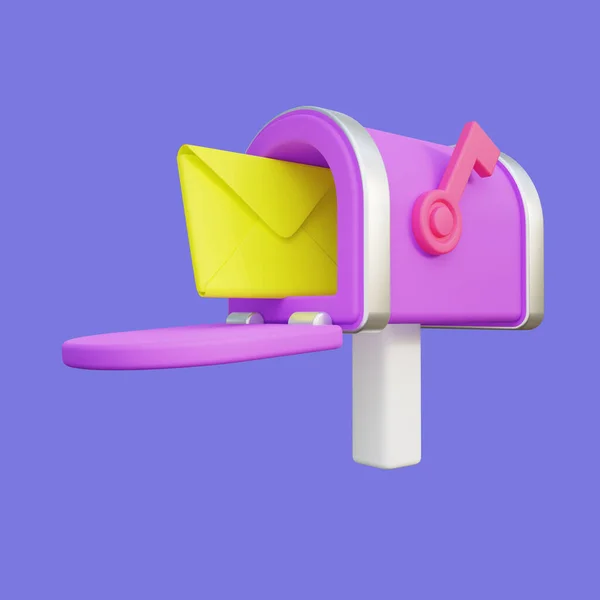 Stylized Mail Box Illustration — Photo