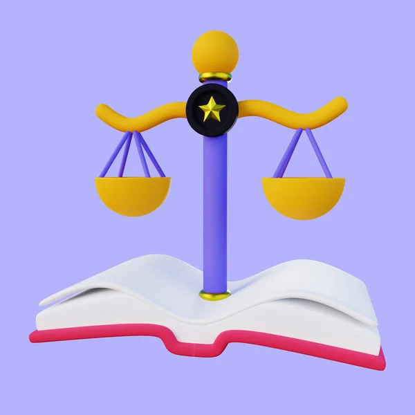 Illustration Law School — Stock Photo, Image