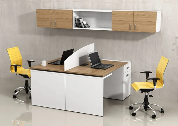 Rendering Büro Raum Innenarchitektur Inspiration — Stockfoto