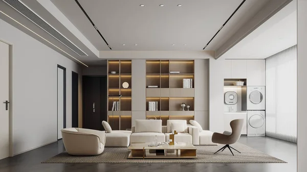 Desain Interior Modern Ilustrasi — Stok Foto