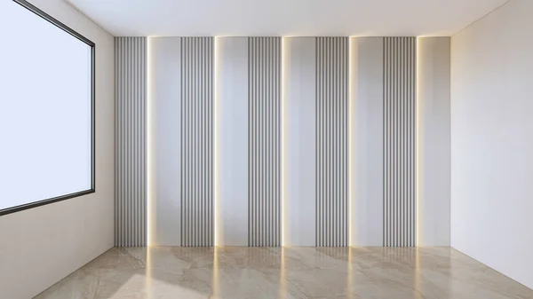 Renderizado Único Panel Pared Decorativa Diseño Interiores — Foto de Stock