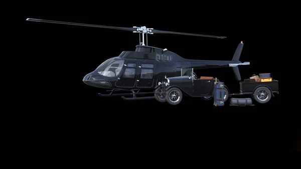 Rendering Helicopter — Stock Photo, Image