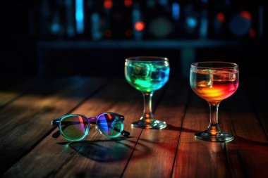 ahşap bir masa üzerinde kırmızı şarap gözlük