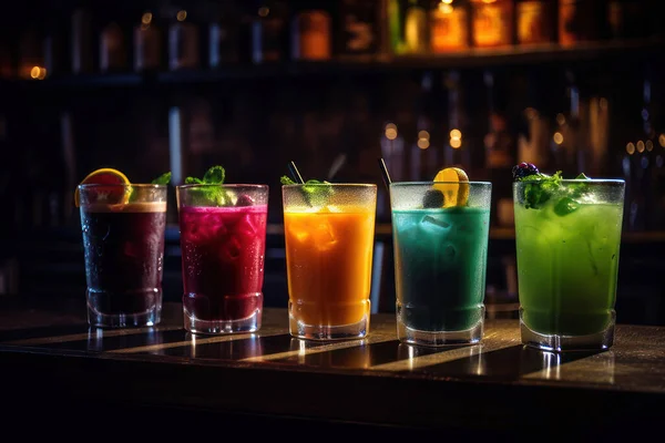 Koktajl Alkoholowy Barze — Zdjęcie stockowe