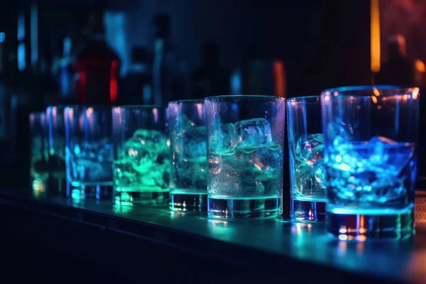 Bicchiere Cocktail Con Uno Sfondo Sfocato — Foto Stock