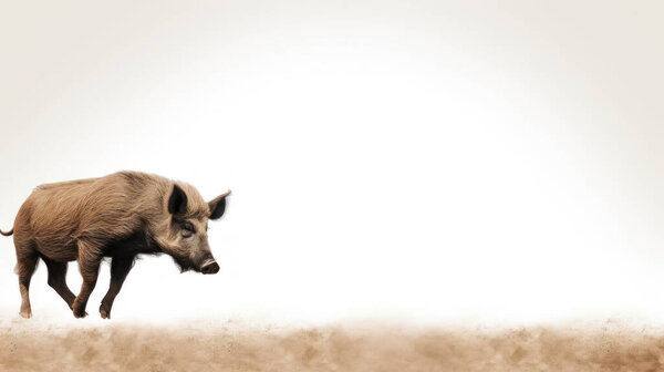 крупный план милой африканской козы, стоящей на белом фоне