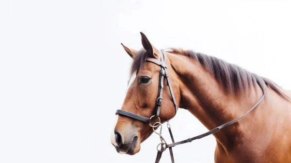 Wunderschönes Pferdeporträt Aus Nächster Nähe — Stockfoto