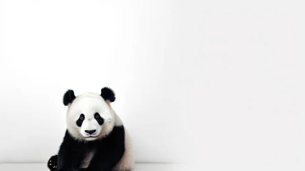 Animal Sobre Fondo Blanco Panda — Foto de Stock
