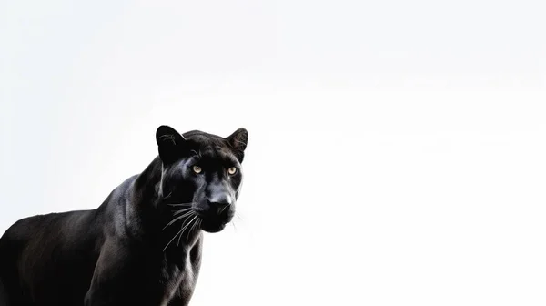 Черно Белая Собака Сером Фоне — стоковое фото