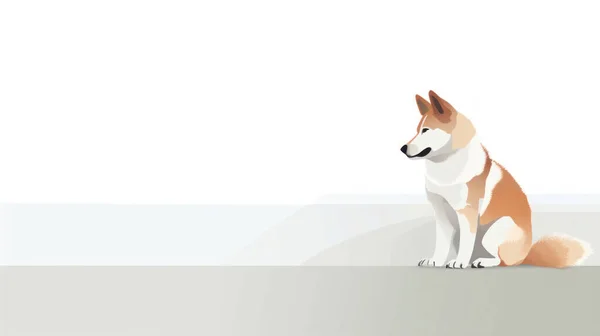 背景が白の犬 — ストック写真