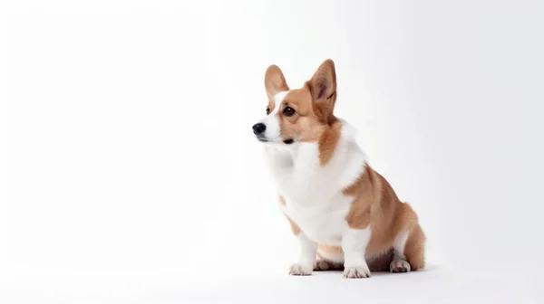 Jack Russell Terrier Hund Isoliert Auf Weißem Hintergrund — Stockfoto