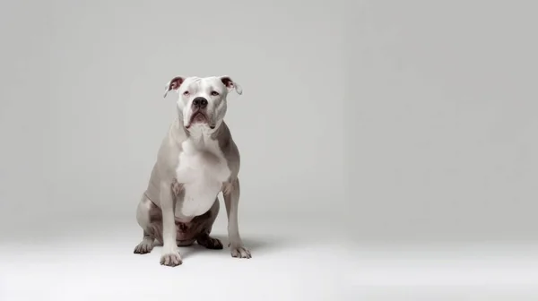 Hunderasse Jack Russell Terrier Sitzt Auf Weißem Hintergrund — Stockfoto