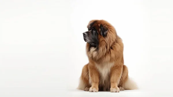 Beyaz Arka Planda Sevimli Bir Köpek — Stok fotoğraf