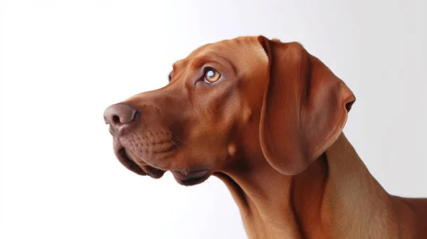 Portret Van Een Schattige Teckel Hond Een Witte Achtergrond — Stockfoto