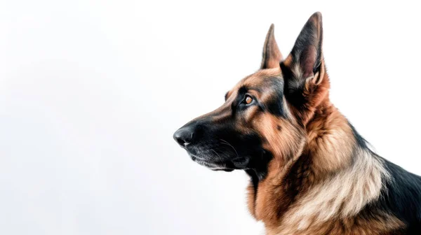 Alman Çoban Köpeği Stüdyoda — Stok fotoğraf