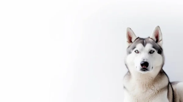 Собака Білим Тлом — стокове фото