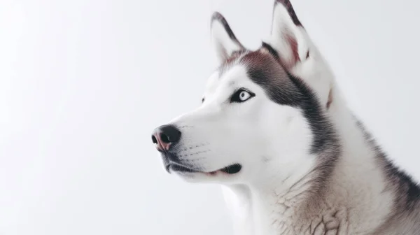Porträt Eines Schönen Weißen Hundes — Stockfoto